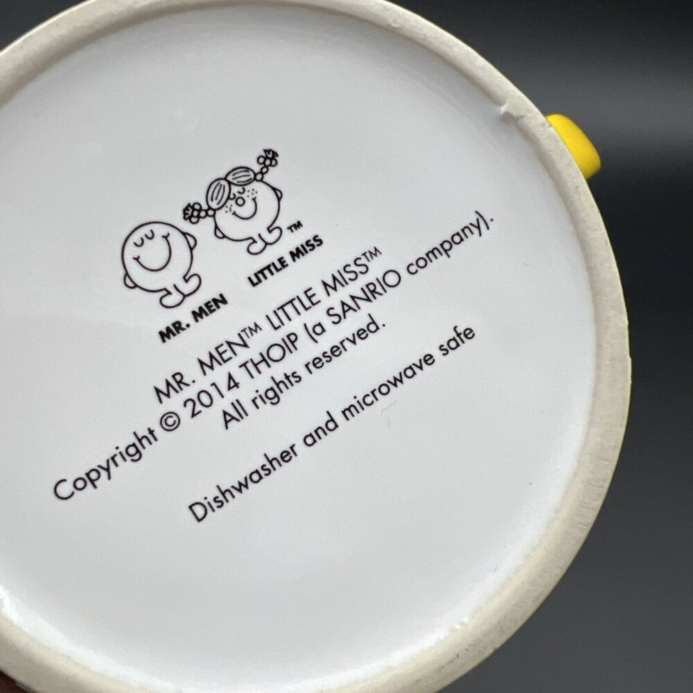 Mr Happy Coffee Mug Mr. Men Little Miss Series Roger Hargreaves Sanrio 2014 - Picture 8 of 10